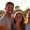 The Harrison Family smiling on their trip