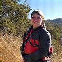 Olivia Smith hiking in a national park